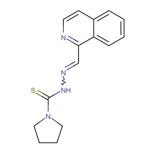 100KG 24898-62-2 1-Pyrrolidinecarbothioic Acid, 2-(1-isoquinolinylmethylene)hydrazide C15H16N4S