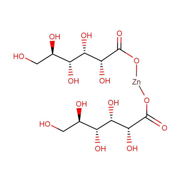 4468-02-4 Gluconic Acid Zinc (II) Salt C12H22O14Zn