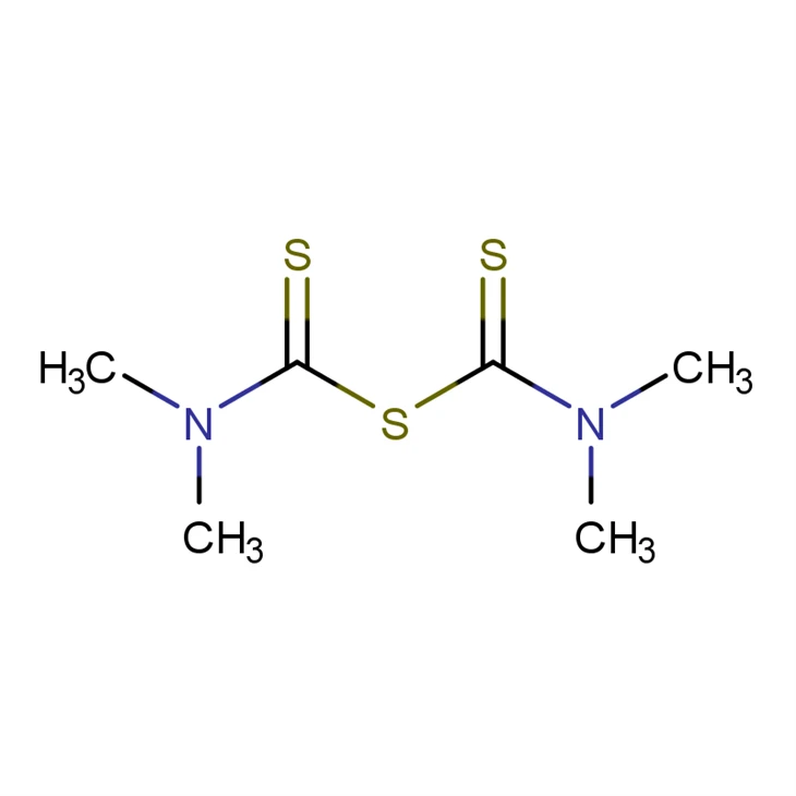 CAS：97-74-5 Accelerator TMTM;Bis(dimethylthiocarbamyl) Monosulfide