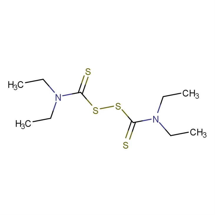 CAS：97-77-8 Disulfiram；tetraethylthiuram disulphide; MFCD00009048; Carbamic acid, N,N-diethyl-,