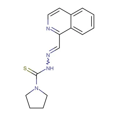 100KG 24898-62-2 1-Pyrrolidinecarbothioic Acid, 2-(1-isoquinolinylmethylene)hydrazide C15H16N4S